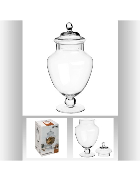 125218 - bonbonniere a pied verre 2,1l