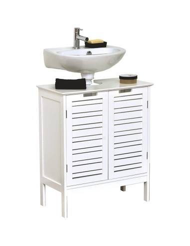 9900300 - meuble sous lavabo mdf 2 portes/1 etagere interieure - miami