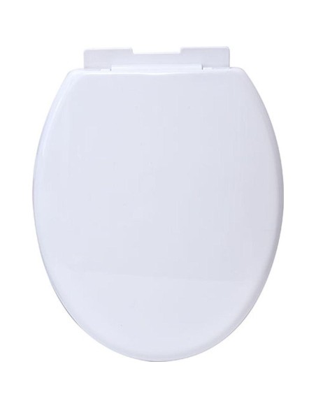 abattant wc 18 pouces pp frein de chute et declipsable attaches plastiques - bla