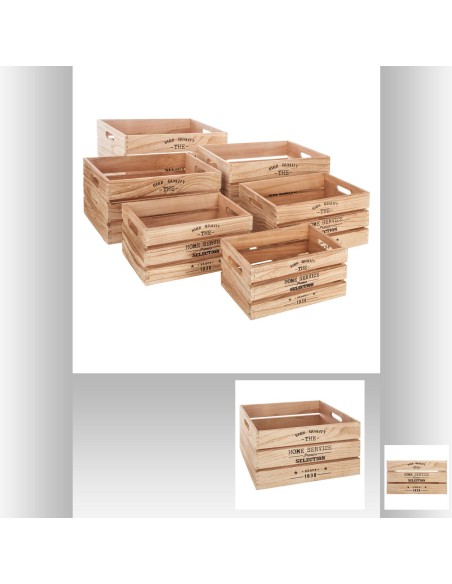 140494 - caisse cagette facto nat xl: l37 x l27 x h20 cm