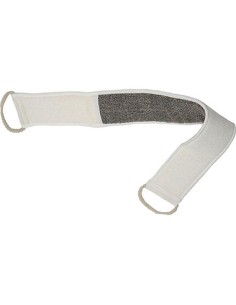 75510233 - laniere de massage exfoliante corps polyester/ramie pm - creme/taupe