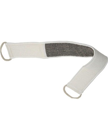 75510233 - laniere de massage exfoliante corps polyester/ramie pm - creme/taupe