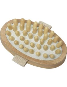75512104 - brosse de massage corps ovale bois - naturel