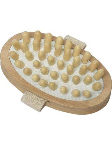 75512104 - brosse de massage corps ovale bois - naturel
