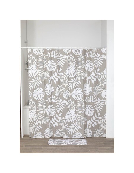 1100645-rideau de douche peva 180x180 cm - havana