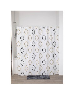 1103639 - rideau de douche peva 180x180 cm/12 anneaux blanc - lima