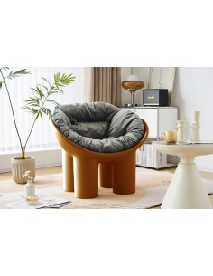 chaise elephant tata blanc avec coussins