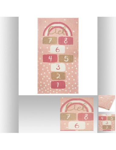 158645 - tapis rect marelle rose 80x150