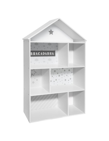 158703b - bibliotheque maison 7case gris