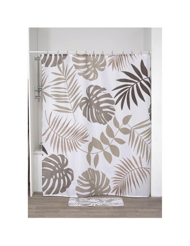 1200645-rideau de douche polyester 180x200 cm - havana