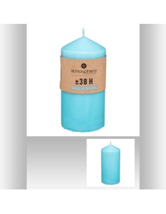 103249-bougie rnd turquoise 6.8x14