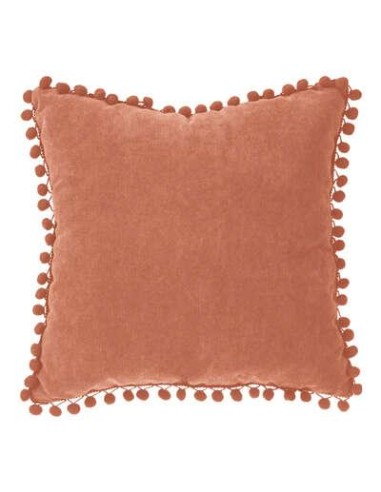 131656n - coussin pompons terra 40x40