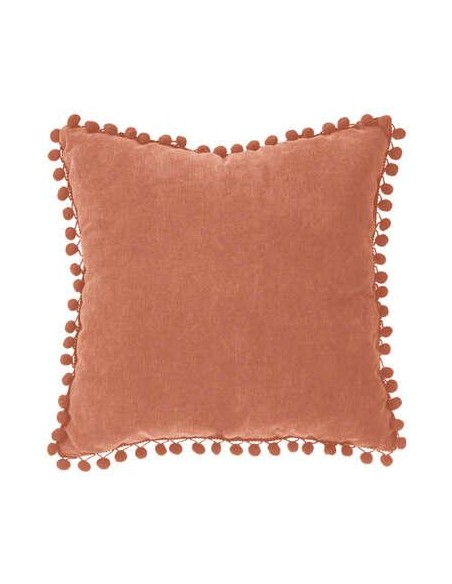 131656n - coussin pompons terra 40x40