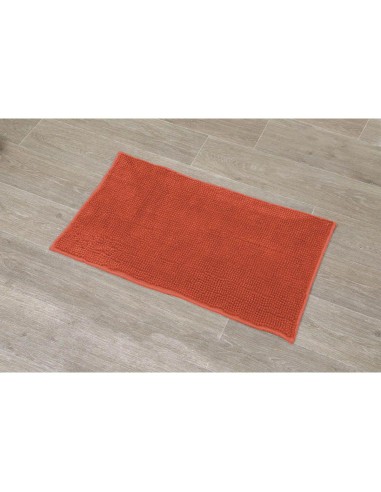 tapis microfibre boules uni 45x75 cm - orange