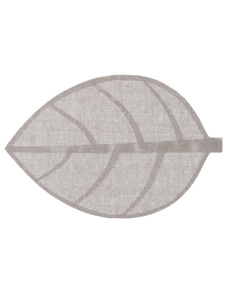118842k - set table feuille gris c 50x33 L. 50 x P. 33 x H. 0 cm