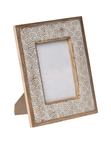 cadre photo en bois - or