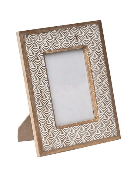 cadre photo en bois - or