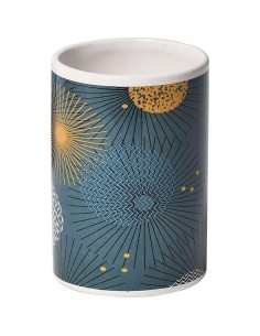 6177641-gobelet dolomite rond imprime - art deco