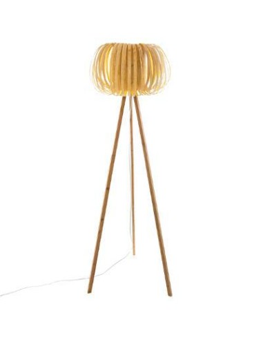 167627-lampadaire trepied bambou "sien" naturel h.150
