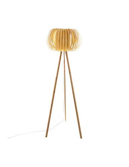 167627-lampadaire trepied bambou "sien" naturel h.150