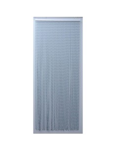 55213934-rideau de porte lanieres torsades 90 x 210 cm - gris/blanc