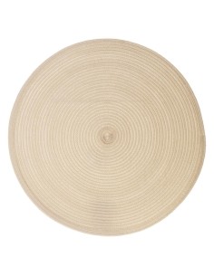 108120o - set table tresse beige d38 D. 38 x H. 0,1 cm