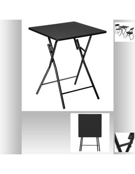 114264a - table pliante 2p 60x60cm noir