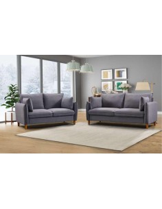 nc1009 - canape melodie 3 places  f288-46 dark grey