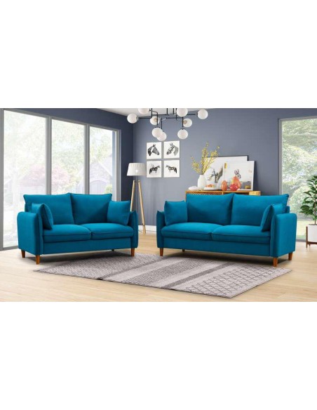 nc1009 - canape melodie 2 places  f288-44 grey