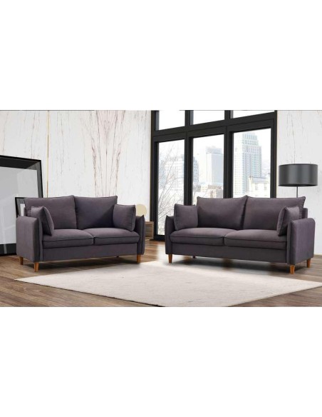 nc1009 - canape melodie 2 places f288-4 beige