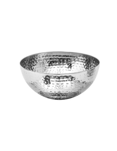 154005e - saladier inox martele d19