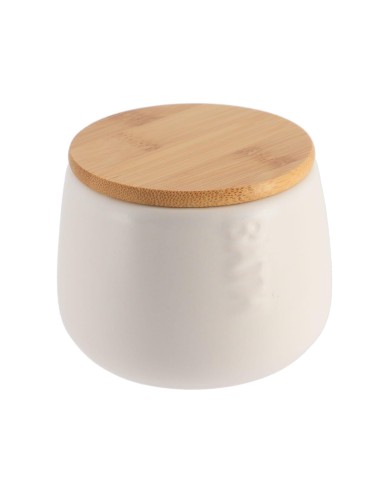 6782210 - boite a coton dolomite ronde bath - blanc/bambou