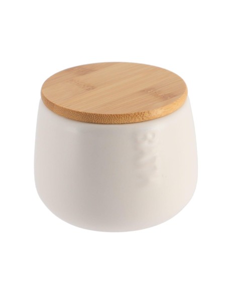 6782210 - boite a coton dolomite ronde bath - blanc/bambou