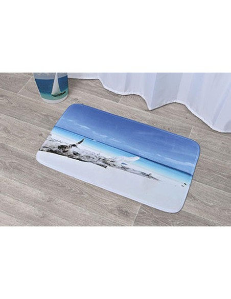 7701642-tapis microfibre imprime 45x75 cm - coconut island