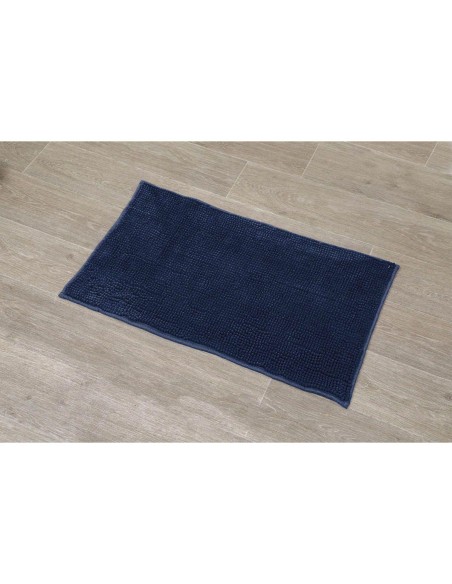 7707118 - tapis microfibre boules uni 45x75 cm - bleu marine