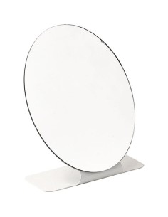 miroir metal oval - blanc
