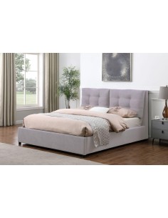 9545 -lit  jaipur 140x190 taupe avec coffre é verin