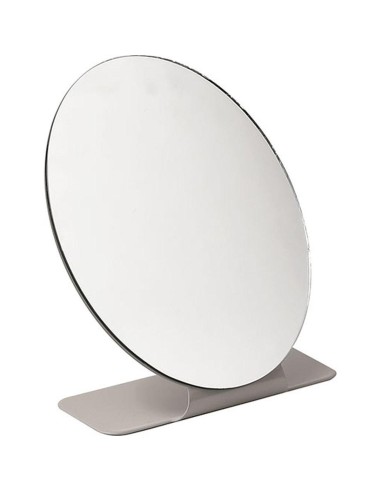 8548165-miroir metal oval - taupe
