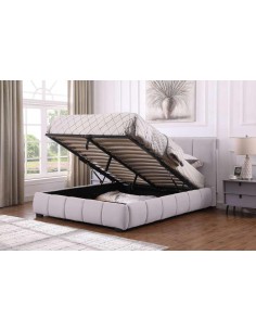 9542 - lit   new delhi graphite 140x190 avec coffre ? verin