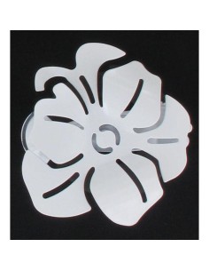 30011102 - pince metal gm coquelicot x2 - blanc