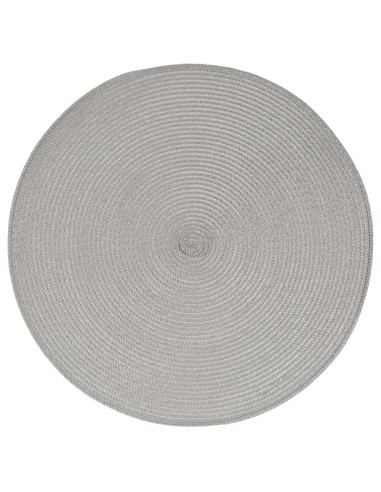 108120i - set table tresse gris cl d38 L. 38 x P. 38 x H. 0,1 cm