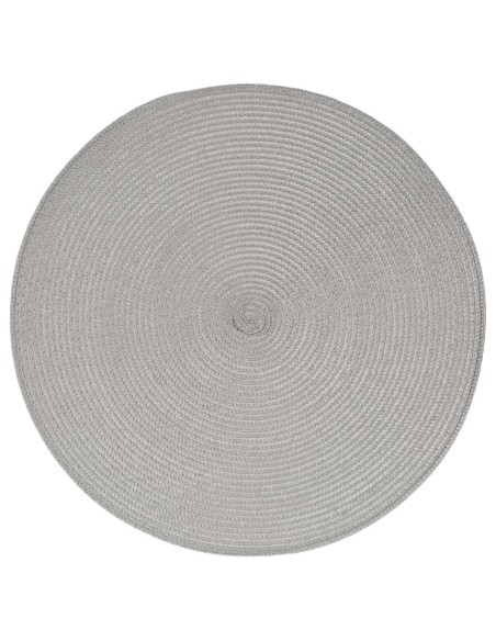 108120i - set table tresse gris cl d38 L. 38 x P. 38 x H. 0,1 cm