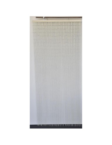 5500401 - rideau de porte stick bambou 90 x 200 cm - blanc