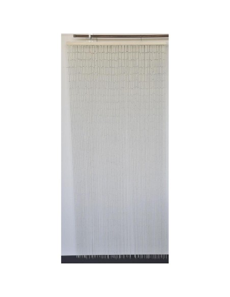 5500401 - rideau de porte stick bambou 90 x 200 cm - blanc