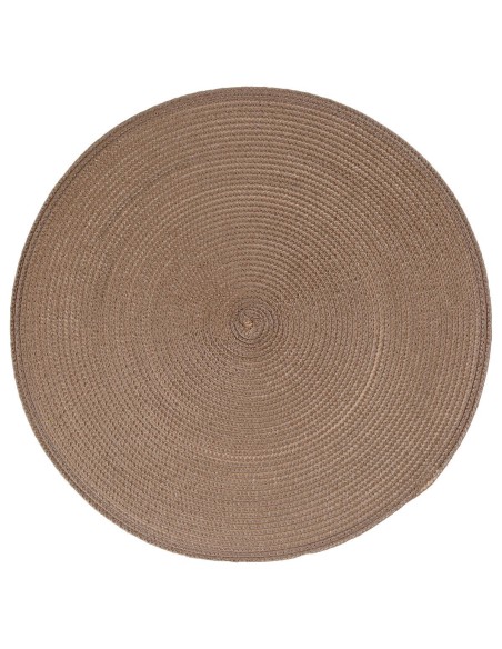108120j - set table tresse taupe d38 D. 38 x H. 0,1 cm