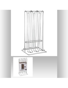 porte caps fixe espx48 chrome L. 15 x P. 12,5 x H. 29,5 cm