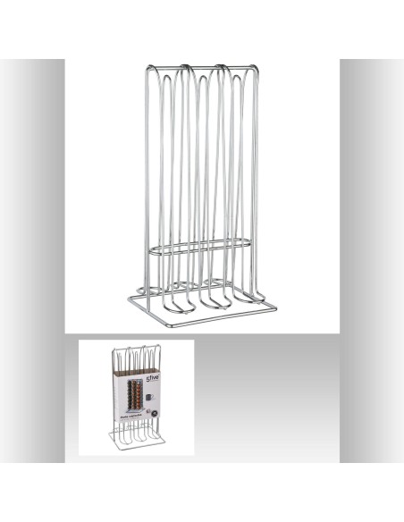 porte caps fixe espx48 chrome L. 15 x P. 12,5 x H. 29,5 cm