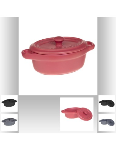 115964 - plat ovale/rect 22x11x5 ass L. 21,6 x P. 11 x H. 5 cm