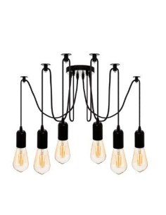 167525-suspension x6 metal filaire "udell" noir d.5