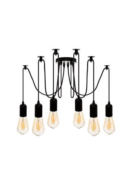 167525-suspension x6 metal filaire "udell" noir d.5